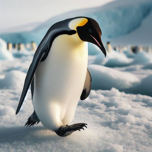 a magnificent penguin