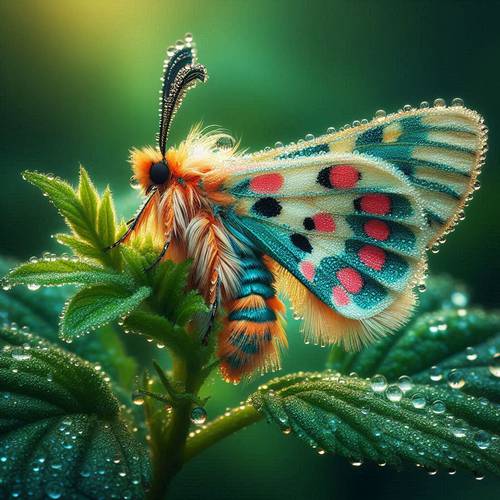 a moth in the nature