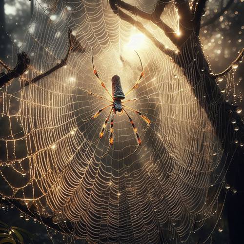 a spider of a web