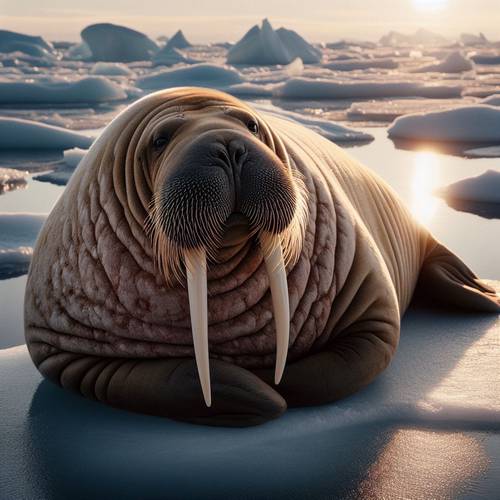 a walrus eat