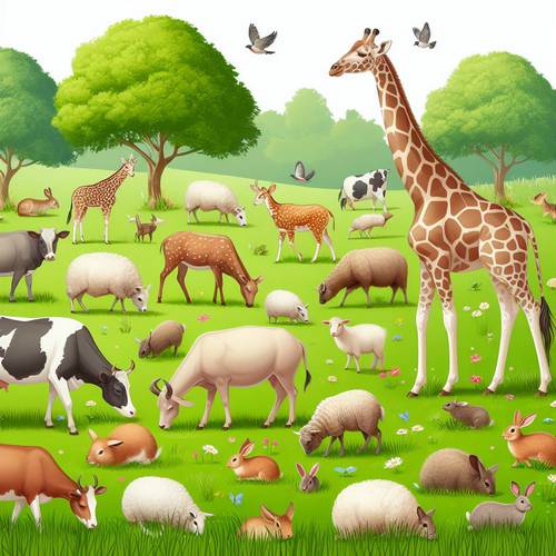 animals that eat grass