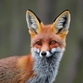 a magnificent fox