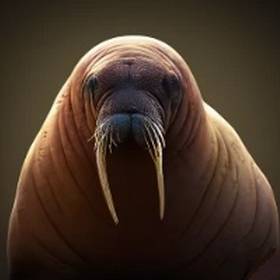 a magnificent walrus