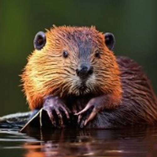 a Beaver looking for food