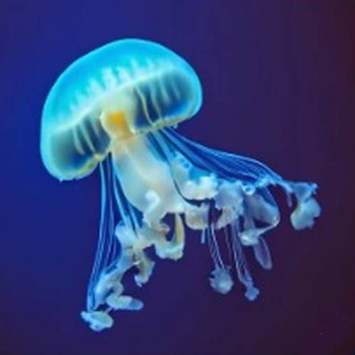 a jellyfish looking for food