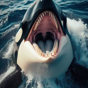 what does a orca eat