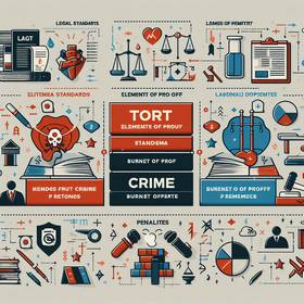 what is the difference between a tort and a crime