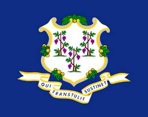 The flag of Connecticut