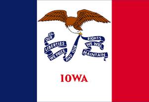 The flag of Iowa