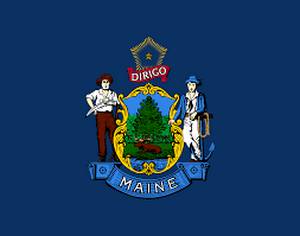 The flag of Maine