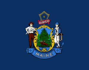 The flag of Maine