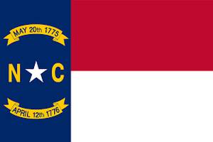 The flag of North Carolina