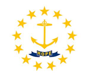 The flag of Rhode-Islande