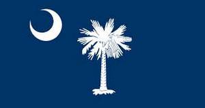 The flag of South Carolina