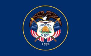 The flag of Utah