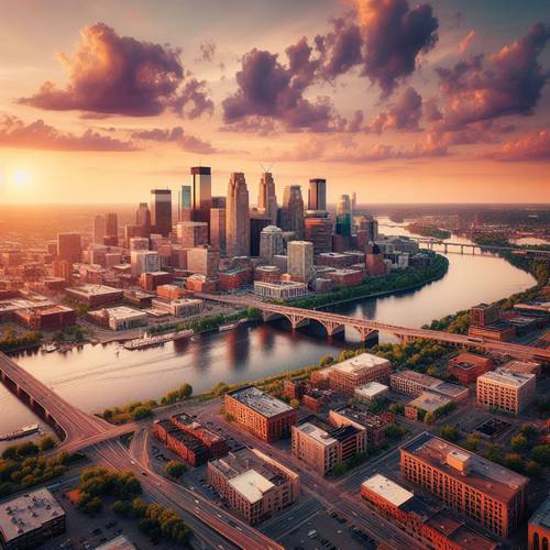 Minneapolis Skyline minnesota landmark