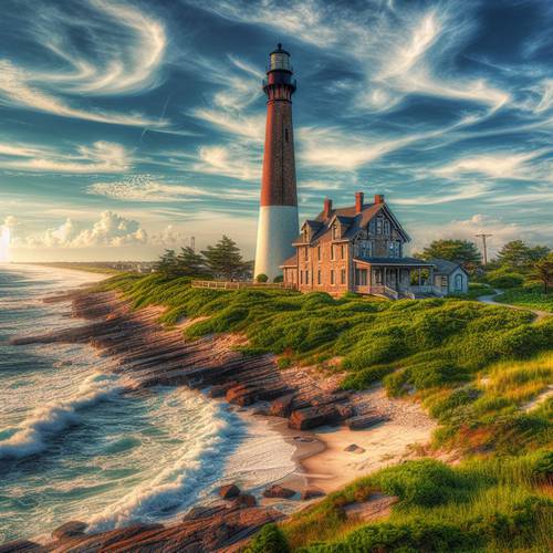 New jersey lighthouse landmark